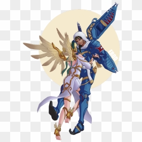 Pharah Mercy, HD Png Download - pharah png