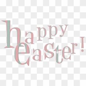 Happy Easter Logo Word Png Image - Calligraphy, Transparent Png - word png