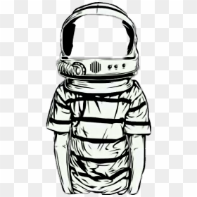 Moon Astronaut Astronauta Tumblr Moonlight Luna Lunall - Astronaut Drawing, HD Png Download - astronaut helmet png