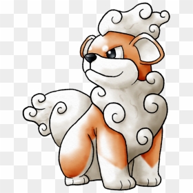The New 151 058 Growlithe / 059 Arcanine[[more]] Growlithe - Cartoon, HD Png Download - arcanine png