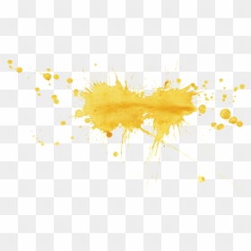 Yellow Watercolor Splatter - Illustration, HD Png Download - watercolor splatter png