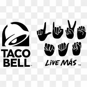 Taco Bell Live Mas Logo Png Royalty Free Stock - Taco Bell Logo, Transparent Png - taco bell logo png