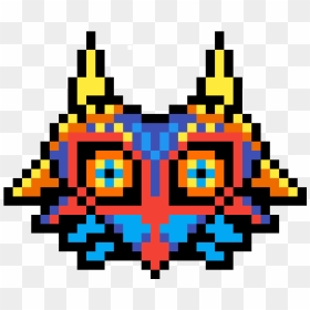 Easy Zelda Perler Bead Patterns, HD Png Download - majora's mask png