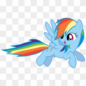 Rainbow Dash Flying - My Little Pony Rainbow Dash Flying, HD Png Download - rainbow dash png