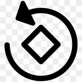 Rotating Instagram Tool Symbol - Rotate Icon In Square, HD Png Download - instagram symbol png
