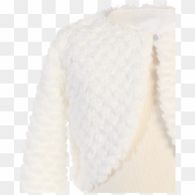 White Faux Fur Girls Bolero Jacket For Occasion Wear - Stitch, HD Png Download - bolero png