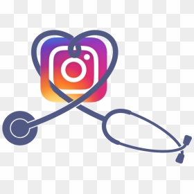 Instagram Bio For Medical Students, Transparent Png - Heart Stethoscope Svg Free, Png Download - instagram symbol png