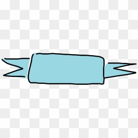 Thumb Image - Ribbon Banner Cute Png, Transparent Png - blue banner png