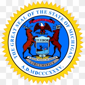 Michigan State Seal Png Clipart , Png Download - Fidelity National Title Logo Vector, Transparent Png - seal png