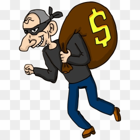 Burglar - Thief Clipart Gif, HD Png Download - robber png