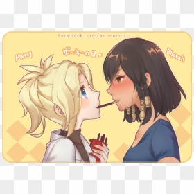 Mercy X Pharah Fanart, HD Png Download - pharah png