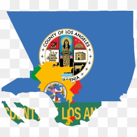 Flag Map Of Los Angeles, HD Png Download - los angeles png