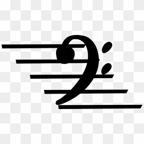 Vector Illustration Of Musical Notation Bass Clef Used, HD Png Download - bass clef png