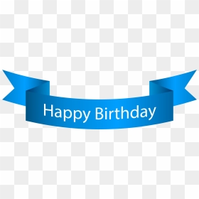 Birthday Blue Banner Png Clip Art Image, Is Available - Happy Birthday Banner Clipart, Transparent Png - blue banner png