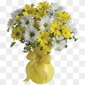 Vase With Flower Png, Transparent Png - daisies png