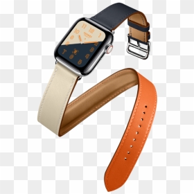 Double Tour Orange Craie Indigo Capecod 12 - Apple Watch Series 4, HD Png Download - apple watch png