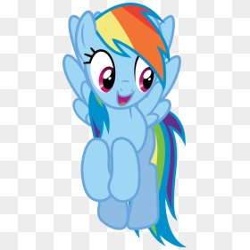 Rainbow Dash - My Little Pony Rainbow Dash Sitting, HD Png Download - rainbow dash png