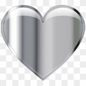 Chrome Heart Clip Arts - Silver Heart Png, Transparent Png - chrome png