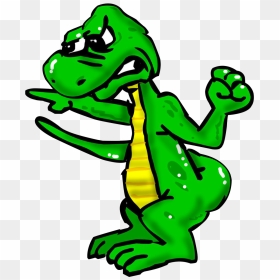 Cartoon Lizard Drawing, HD Png Download - angry png