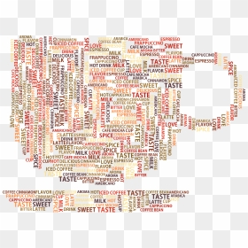 Transparent Word - Coffee Cup Word Cloud, HD Png Download - word png