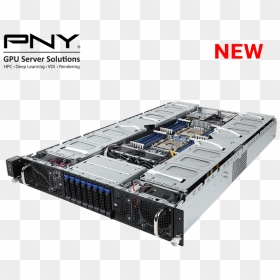 Most Compact Purley 2u Gpu Server For Deep Learning - Gigabyte Gpu Server, HD Png Download - server png