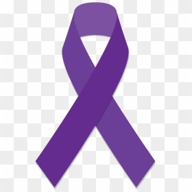 Purple Cancer Ribbon , Png Download - Purple Ribbon For Cancer, Transparent Png - cancer ribbon png