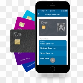 Flye Smart Card, HD Png Download - credit cards png