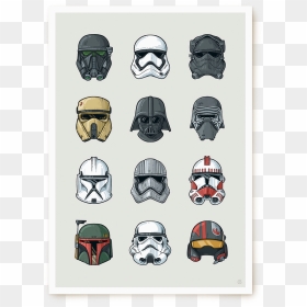 Gd Sw Helmets 01 - Football Equipment, HD Png Download - star wars characters png