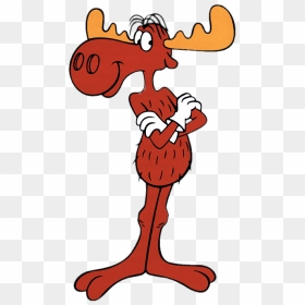 Bullwinkle J - Moose - Rocky And Bullwinkle, HD Png Download - moose png