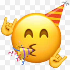 #fiesta #party #cumpleaños #celebracion #emoji #rumba#freetoedit - Party Emoji Png, Transparent Png - party emoji png