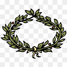 Laurel Crown - Roman Crown Cartoon, HD Png Download - laurel wreath png