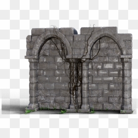 #ruins #castle #wall #stone #spiderwebs #clipart #png - Arch, Transparent Png - stone wall png