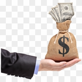 What Are The Top - Hand Holding Money Png, Transparent Png - bag of money png