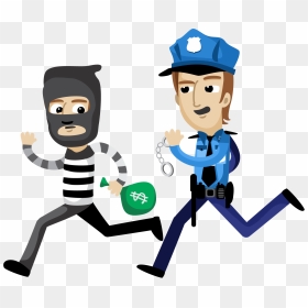 Robber Png - Robber And Policeman Cartoon, Transparent Png - robber png