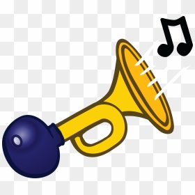 Blowing Horn Clip Art - Horn Clipart, HD Png Download - horn png