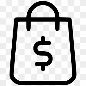 Shopping Bag Shop Money Finance Dollar - Delivery Bag Icon Png, Transparent Png - bag of money png