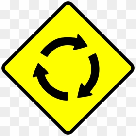 Roundabout Sign, HD Png Download - job png