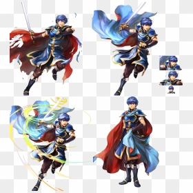 Click For Full Sized Image Marth - Marth Fire Emblem Heroes Sprite, HD Png Download - marth png