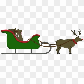 Santa Sleigh Png Images Free Download - Portable Network Graphics, Transparent Png - santa sleigh png