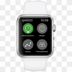 Blood Pressure Apple Watch Qardio App - Analog Watch, HD Png Download - apple watch png