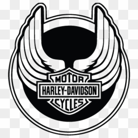 Harley Davidson Wings Logo Harley Davidson Wings Decal - Harley Davidson Logo Black And White, HD Png Download - harley davidson logo png