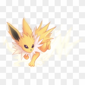 Jolteon Used Thunder Bolt By Auroralion - Anime, HD Png Download - jolteon png