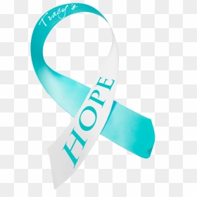 Ovarian Cancer Ribbon Vector - Hope Ovarian Cancer Ribbon, HD Png Download - cancer ribbon png
