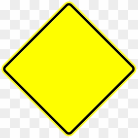 Images Of Yellow Shape - Blank Caution Sign Clipart, HD Png Download - rhombus png
