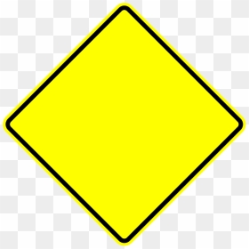 Images Of Yellow Shape - Blank Caution Sign Clipart, HD Png Download - rhombus png