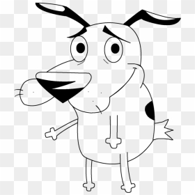 Courage The Cowardly Dog Lineart - Courage The Cowardly Dog Clipart, HD Png Download - courage the cowardly dog png