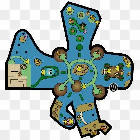 Banjo Kazooie World Map Clipart , Png Download - Banjo Kazooie Level Layout, Transparent Png - banjo kazooie png