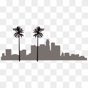 Silhouette Us City Skylines, HD Png Download - los angeles png