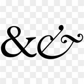 Sign, HD Png Download - ampersand png