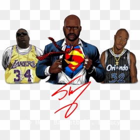 Com/wp And Biggie Shaq Superman 5 - Shaq Fu Radio, HD Png Download - shaq png